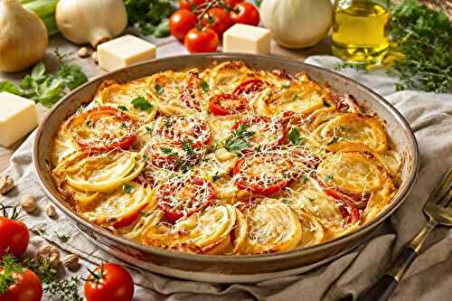 Gratin de fenouil et tomates au parmesan