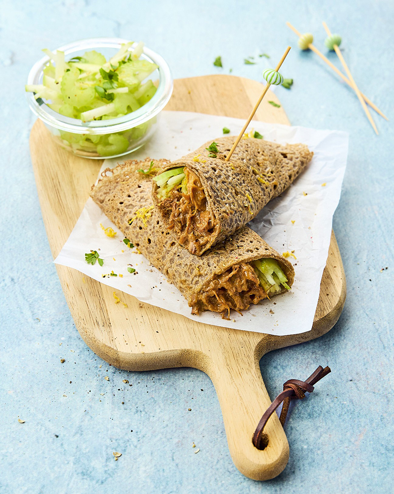 Galette de sarrasin froide Pulled Chicken BORDEAU CHESNEL