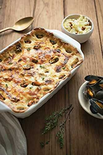 Gratin dauphinois aux moules de bouchot AOP et Comté