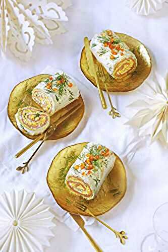 Roulés de saumon au fromage frais et mangue