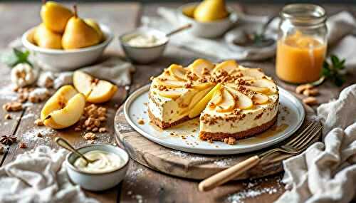 Cheesecake poire & spéculoos