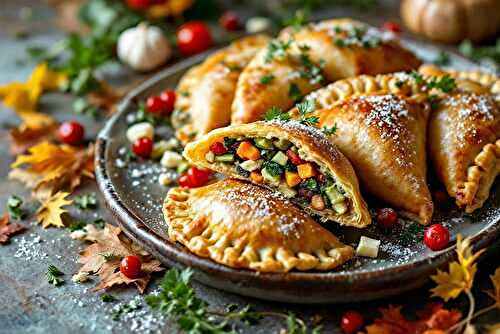 Empanadas feuilletés aux légumes rôtis
