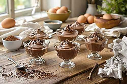 Mousse au chocolat onctueuse