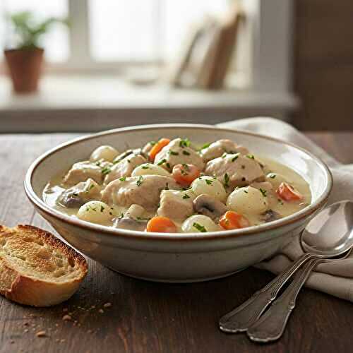 Blanquette de dinde crémeuse