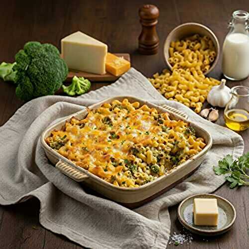 Mac & Cheese vert au brocoli, Cheddar et Monterey Jack