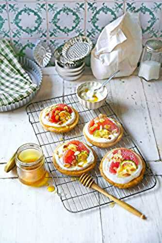 Pizza petit-suisse et pomelo