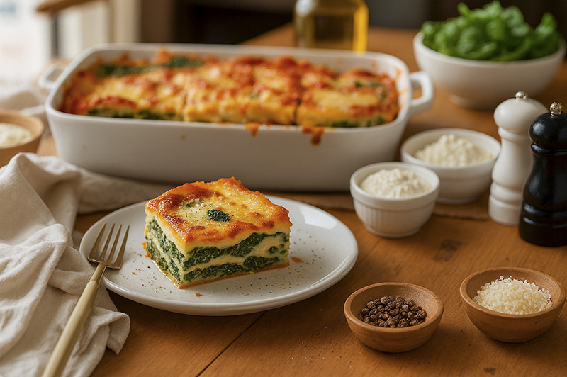 Lasagnes fondantes épinards-ricotta