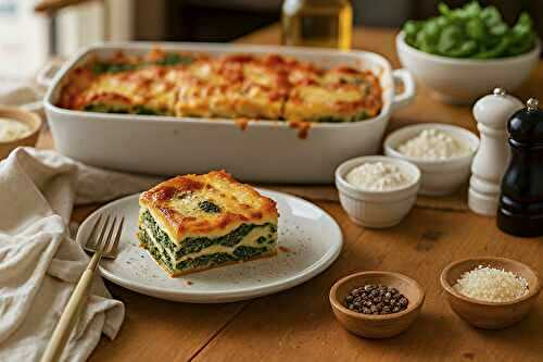 Lasagnes fondantes épinards-ricotta
