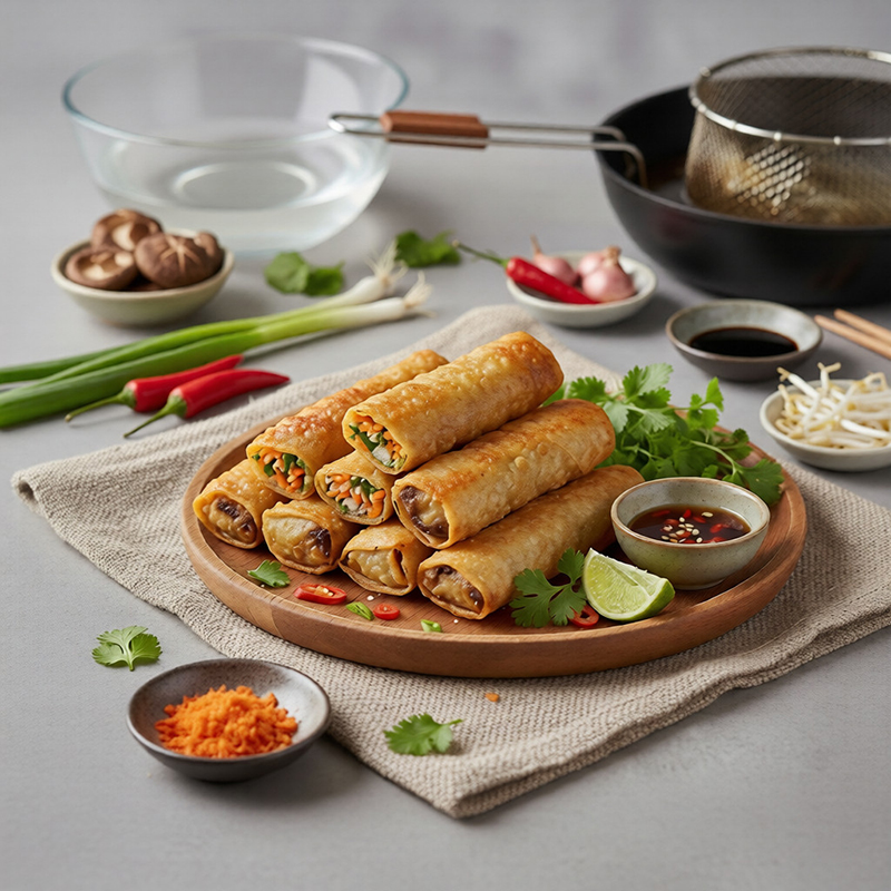 Nems croustillants aux légumes