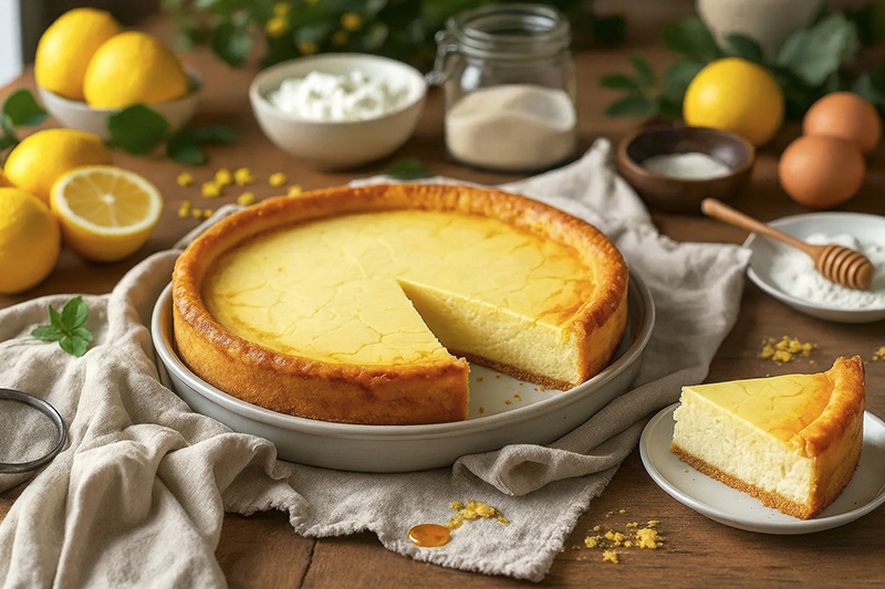 Tarte au fromage blanc et citron