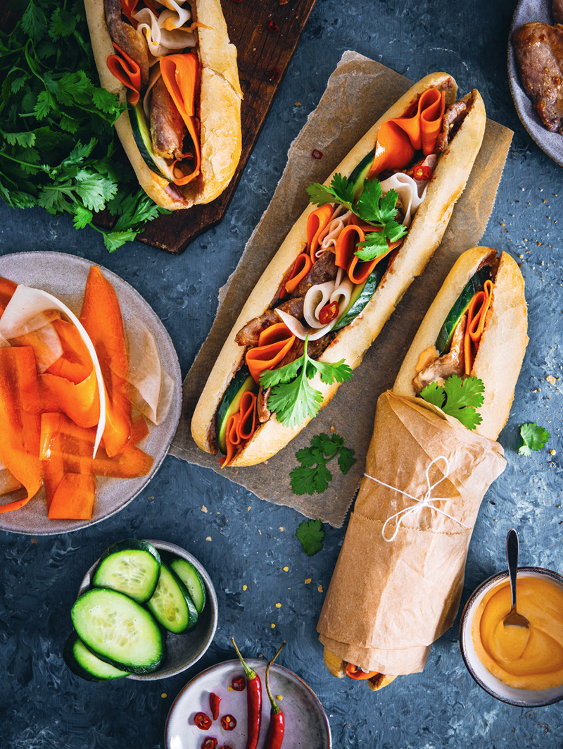 Bánh mi au rôti de porc