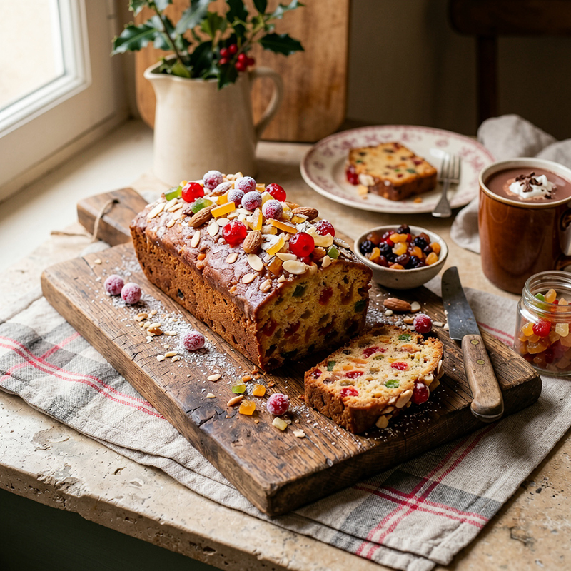 Cake moelleux aux fruits confits