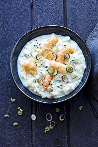 Risotto aux crevettes et Bresse Bleu®