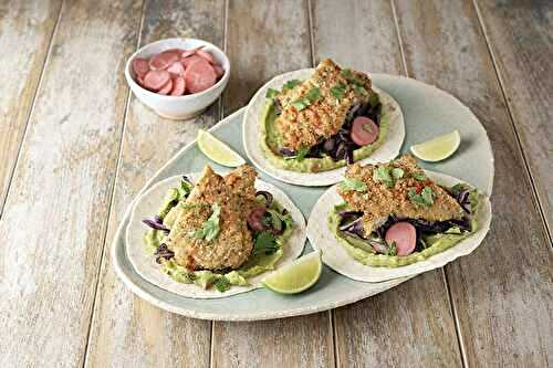 Fish tacos de limande panée