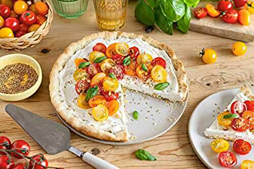 Tarte fraîche aux tomates et Skyr Nature