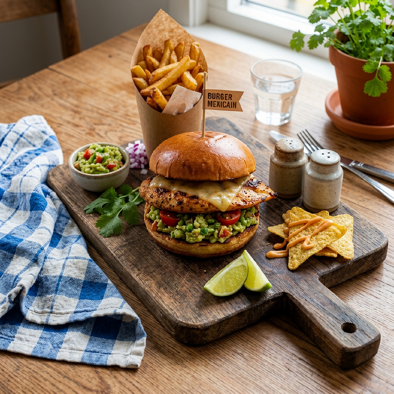 Burger Mexicain au poulet