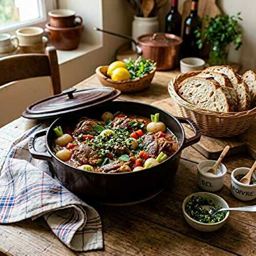 Sauté d’agneau aux petits navets