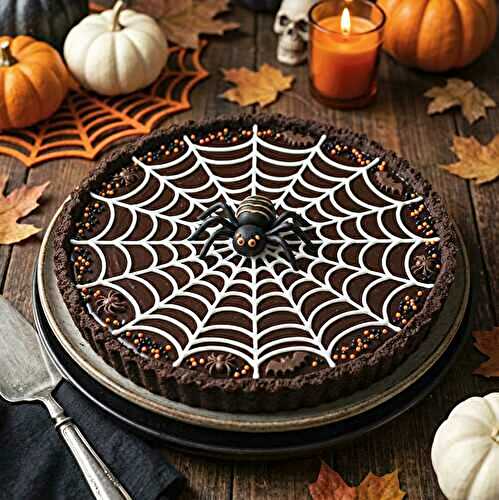 Tarte toile d’araignée au chocolat intense