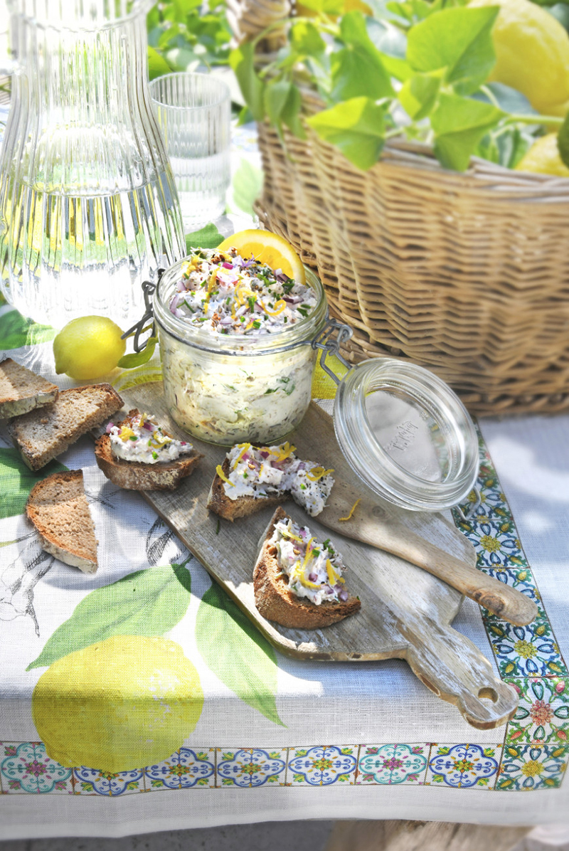 Tartinade de maquereaux au fromage frais et citron