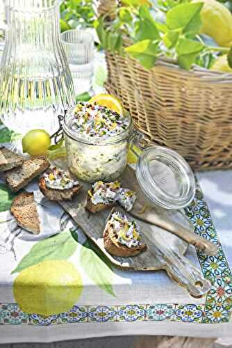 Tartinade de maquereaux au fromage frais et citron