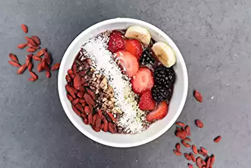 Sorbet minute à l'açaí