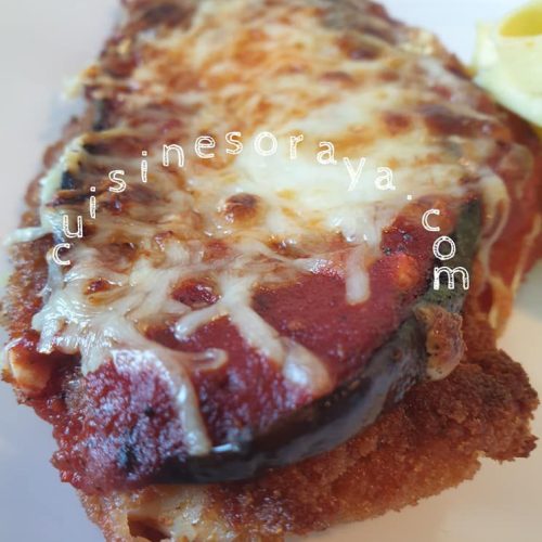 Escalope à la parmigiana à l’aubergine