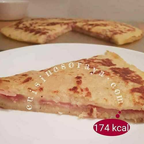 Galette de pomme de terre farcis au jambon de dinde et fromage