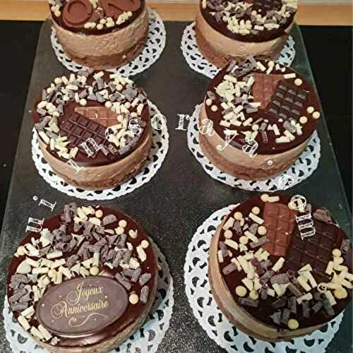 Gâteau 3 chocolat individuel