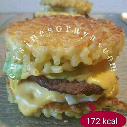 Hamburgers aux galettes de coquillettes