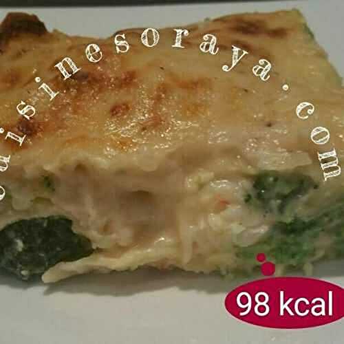 Lasagnes au cabillaud, au brocolis et aux crevettes