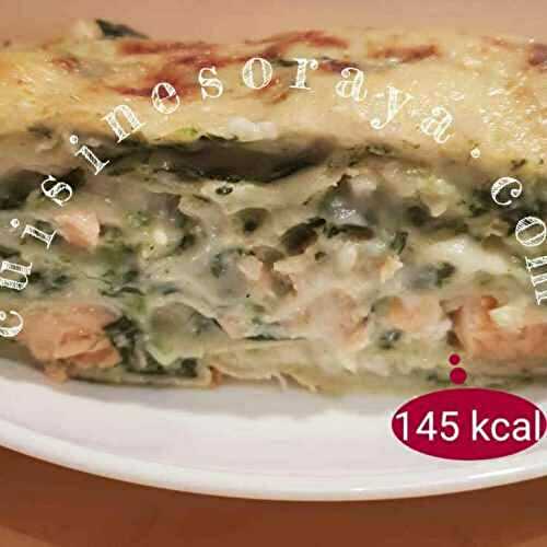 Lasagnes saumon épinards et chèvre