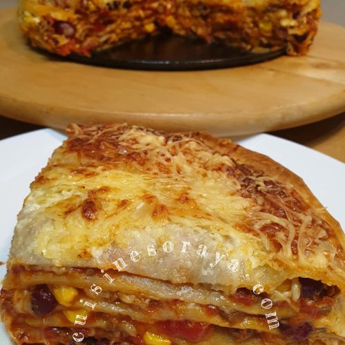 Lasagnes tortillas mexicaines