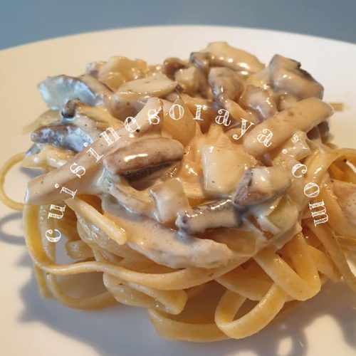 Linguini all’Afredo aux champignons