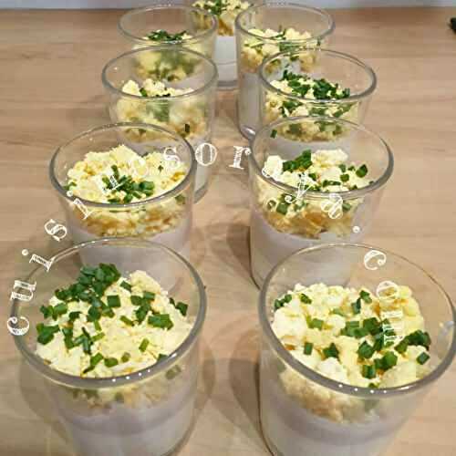 Oeufs mimosa en verrine