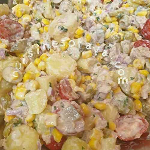 Salade de pommes de terre sauce yaourt