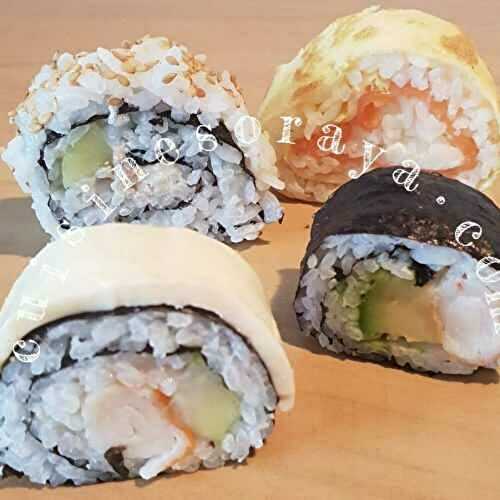 Sushi simple ou enrobé de fromage – Maki avec ou sans algue – California roll