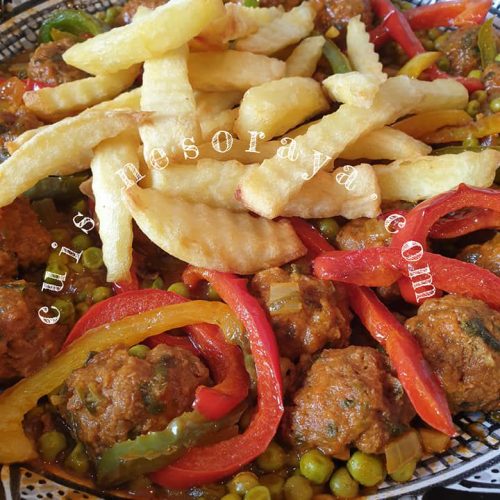 Tajine aux boulettes de viande et légumes