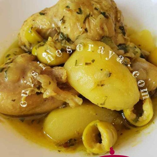 Tajine de poulet aux olives