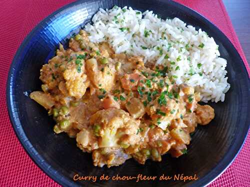Curry de chou-fleur du Népal - Croquant Fondant Gourmand