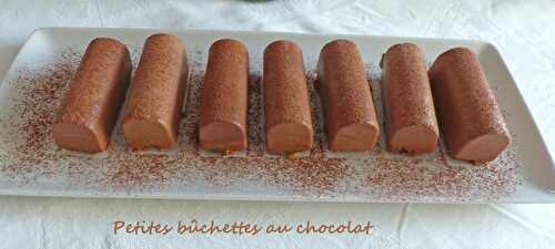 Petites bûchettes au chocolat