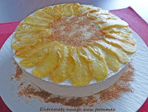 Entremets nuage aux pommes