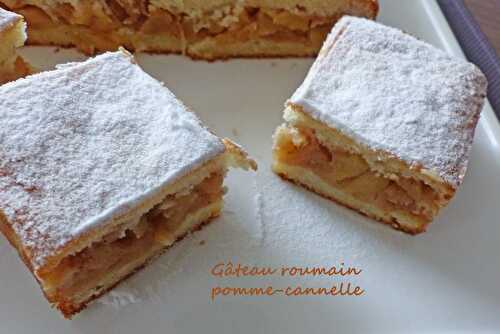 Gâteau roumain pomme-cannelle - Foodista Challenge #71
