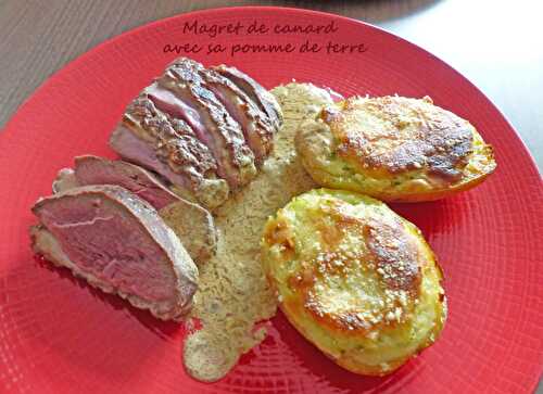 Magret de canard avec sa pomme de terre