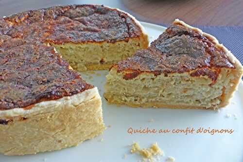 Quiche au confit d'oignons