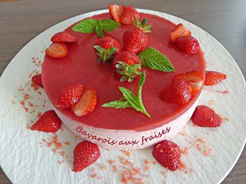 Bavarois aux fraises