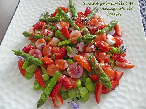Salade printanière et vinaigrette de fraises - Bataille Food # 89