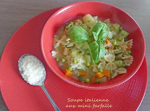 Soupe italienne aux mini farfalle