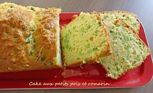 Cake aux petits pois et romarin