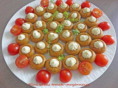 Mini babas tomate-mayonnaise