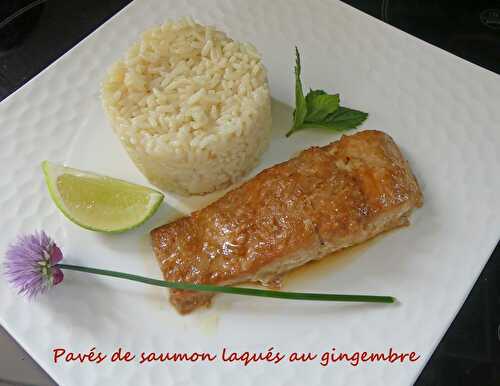 Pavés de saumon laqués au gingembre - Recette autour d'un ingrédient # 74